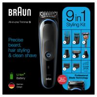 Braun All-in-one MGK5280 9-in-1 Trimmer, Baardtrimmer Voor Mannen, Bodygroomer En Haartrimmer, Zwart/Blauw - thumbnail