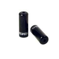 Elvedes kabelhoedje 4,2mm aluminium zwart (10st) - thumbnail