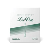 D'Addario Woodwinds RIC10MS La Voz Sopraansaxofoonriet, Medium-Soft, 10-pack, Unfiled - thumbnail
