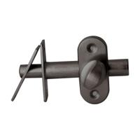 Hardbrass Insteekgrendel/voordeurgrendel Vienna 50mm - PVD gun metal - thumbnail