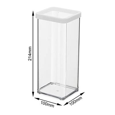Rotho Loft Bewaardoos vierkant 1,5L wit - thumbnail