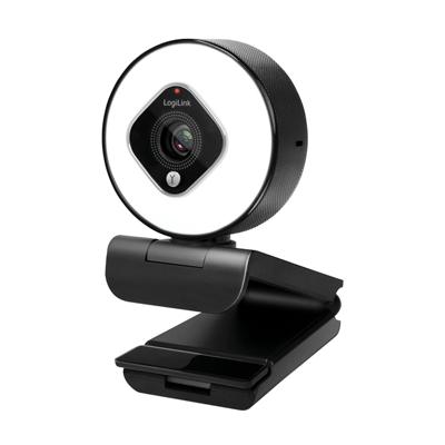 LogiLink UA0384 Full HD-webcam Klemhouder, Microfoon