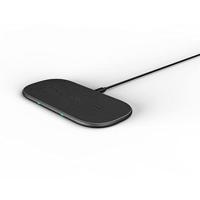 Rapoo XC260 Dual Draadloze Qi Lader Pad 20W Grijs - thumbnail