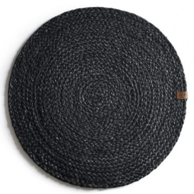 Placemats zeegras - placetmats Aussie, 2 st. - placemats zwart