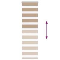 VidaXL Zebra blind 45x100 cm stofbreedte 40,9 cm polyester zandbruin - thumbnail