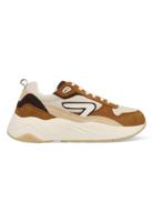 HUB GLIDE Light Beige/Off White/Cognac Mesh Dames - thumbnail