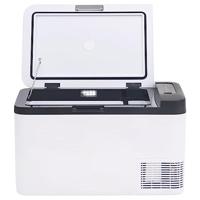 VidaXL Koelbox met handvat 18 l pp & pe zwart en wit - thumbnail
