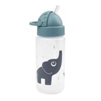 Waterfles met intrekbaar rietje DONE BY DEER blauw - thumbnail