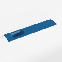 MONDIAZ EDEN Jeans solid surface inleg wastafel voor toiletmeubel 110cm. Positie wasbak links - thumbnail