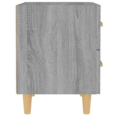 Nachtkastje 40x35x47,5 cm grijs sonoma eikenkleurig