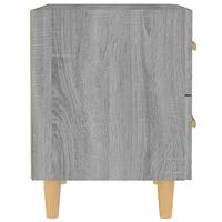 Nachtkastje 40x35x47,5 cm grijs sonoma eikenkleurig - thumbnail