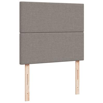 Boxspring met matras stof taupe 120x200 cm - thumbnail