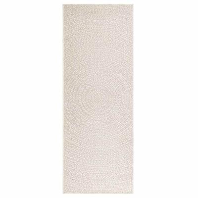 Vloerkleed ZIZUR room binnen en buiten 80x200 cm jute look