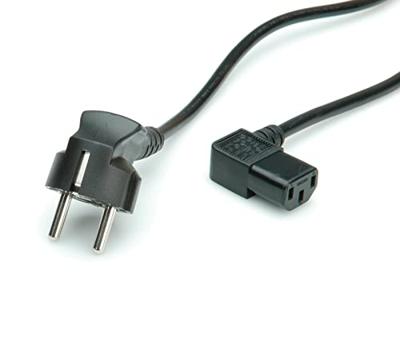 VALUE stroomkabel, haaks IEC-Female, zwart, 1,8 m