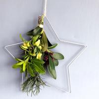 Vaessen Creative • metalen ringen set ster, maan & wolk ø32cm 3mm zilver - thumbnail