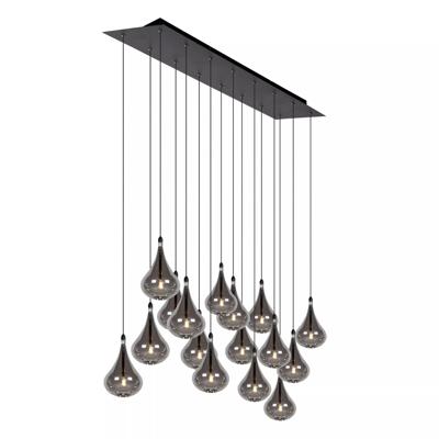 Lucide TEARS - Hanglamp - LED Dimb. - G4 - 16x1,5W 3000K - Zwart Lucide TEARS - Hanglamp - LED Dimb. - G4 - 16x1,5W 3000K - Zwart