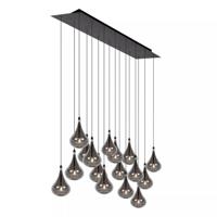 Lucide TEARS - Hanglamp - LED Dimb. - G4 - 16x1,5W 3000K - Zwart - thumbnail