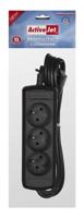 Activejet 3GNU-1,5M-C power uitbreiding 3 AC-uitgang(en) Binnen Zwart - thumbnail