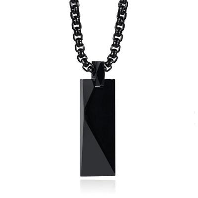 Mendes Ketting met Hanger Geometrisch - Langwerpig Zwart Mendes Ketting met Hanger Geometrisch - Langwerpig Zwart