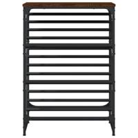 VidaXL Schoenenrek 60x30x85 cm bewerkt hout bruin eikenkleur - thumbnail