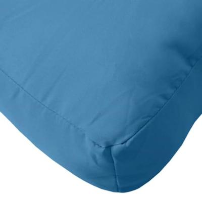 Palletkussens 3 st stof gemleerd blauw - thumbnail