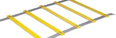 Umbro behendigheidsladder met grondhaken, 4m