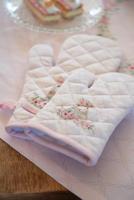 Clayre & Eef Kind Ovenwant 12x21 cm Roze Katoen Konijn - thumbnail