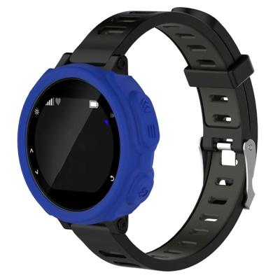 Effen kleur siliconen horloge beschermhoes voor de Garmin F235 / F750(Blue)