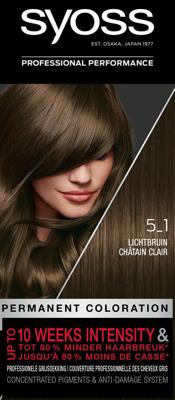 Syoss Color baseline 5-1 lichtbruin haarverf 1 Set