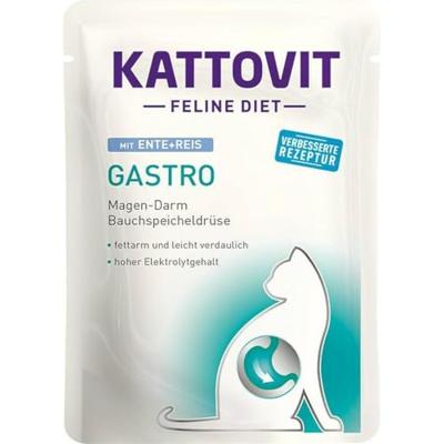 KATTOVIT Feline Diet Gastro Duck with rice - nat kattenvoer - 85g