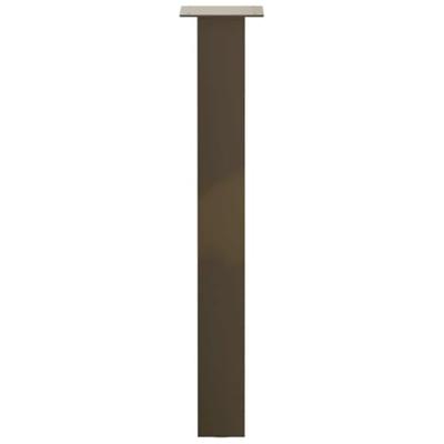 Console tafelpoten 4 st 72 cm staal naturel