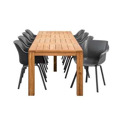 Hartman Le Sud tuinset Sophie Antibes - grijs - 9-delig