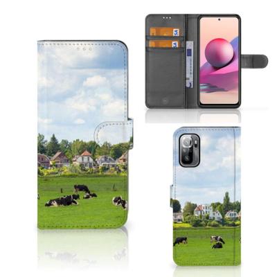 Xiaomi Redmi Note 10/10T 5G | Poco M3 Pro | Telefoonhoesje | Met pasjeshouder | Koeien Xiaomi Redmi Note 10/10T 5G | Poco M3 Pro | Telefoonhoesje | Met pasjeshouder | Koeien