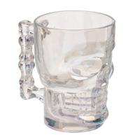 Glazen bierpul - Doodskop - 500ml - thumbnail