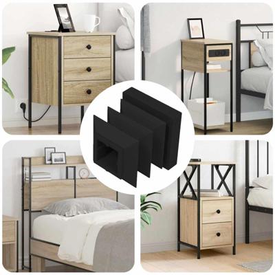 VidaXL Einddoppen 10909 pcs zwart 15 x 15 x 15 mm pp VidaXL Einddoppen 10909 pcs zwart 15 x 15 x 15 mm pp