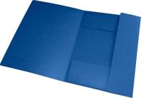 Elastomap oxford top file a4 3 kleppen 390gr blauw - thumbnail