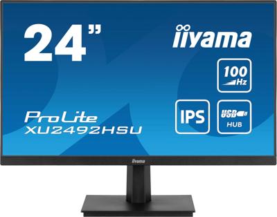 Iiyama ProLite XU2492HSU-B6 LED-monitor Energielabel D (A - G) 61 cm (24 inch) 1920 x 1080 Pixel 16:9 0.4 ms HDMI, DisplayPort, Hoofdtelefoon (3.5 mm