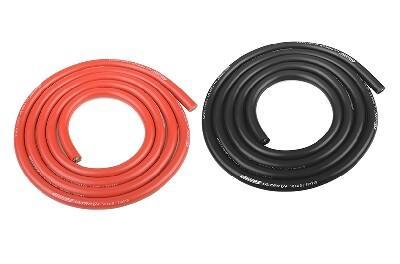 Team Corally - Ultra V+ Siliconen kabel - Super flexibel - Zwart en Rood - 10AWG Team Corally - Ultra V+ Siliconen kabel - Super flexibel - Zwart en Rood - 10AWG