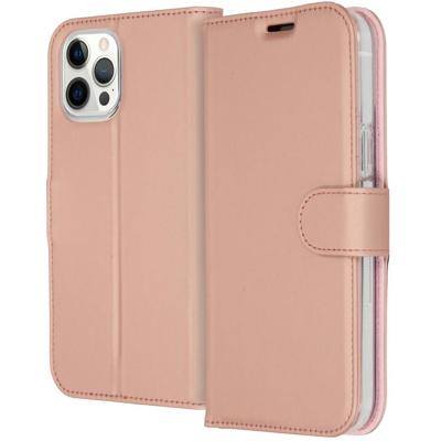 Accezz Wallet Case voor Apple iPhone 12 Pro Max Telefoonhoesje Roze