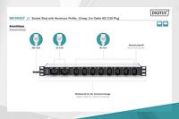 Digitus DN-95427 energiedistributie 10 AC-uitgang(en) 1U - thumbnail
