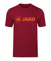 JAKO 6160 T-Shirt Promo - Wijnrood/Fluo Oranje - XL - thumbnail