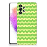 Samsung Galaxy A73 5G | TPU bumper | Waves Green - thumbnail