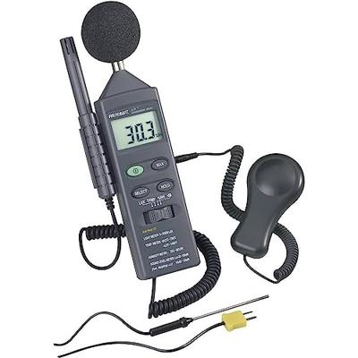 VOLTCRAFT DT 8820 Temperatuurmeter -20 - +750 °C Sensortype K Multifunctionele 4-in-1 milieumeter VOLTCRAFT DT 8820 Temperatuurmeter -20 - +750 °C Sensortype K Multifunctionele 4-in-1 milieumeter