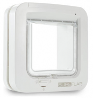 SUREFLAP 4-WEG HUISDIERLUIK MET MICROCHIPHERKENNING WIT 21X21 CM - thumbnail