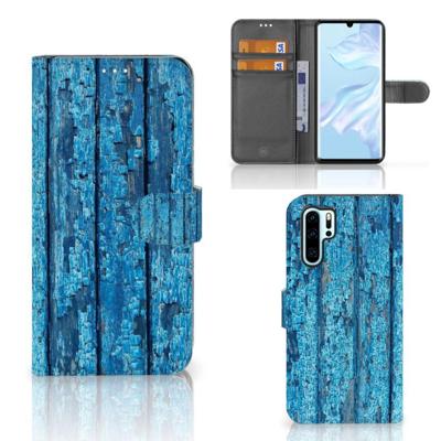 Huawei P30 Pro | Book Style Case | Wood Blue