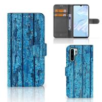 Huawei P30 Pro | Book Style Case | Wood Blue - thumbnail