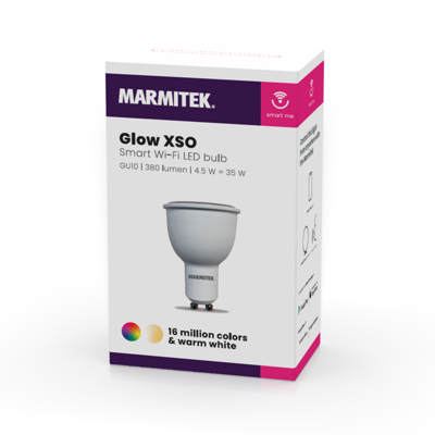 Marmitek GLOW XSO - Smart Wi-Fi LED bulb color - GU10 | 380 lumen | 4.5 W = 35 W Smartverlichting Wit