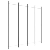 Kamerscherm met 4 panelen 200x200 cm stof wit - thumbnail