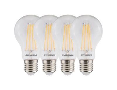 Sylvania Ledlamp - e27 - 806 lm - bol - helder - filament - 4 stuks