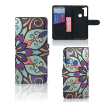 Motorola G8 Power Hoesje Purple Flower - thumbnail